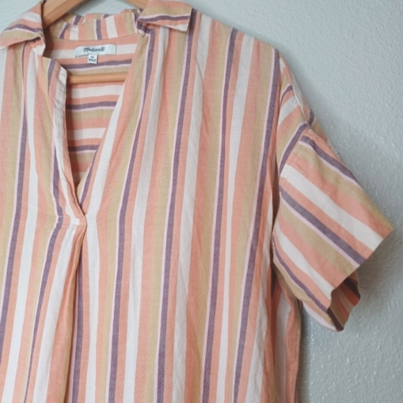 Madewell Courier 100% Cotton Sz XS Short-Sleeve Top - Picture 6 of 14